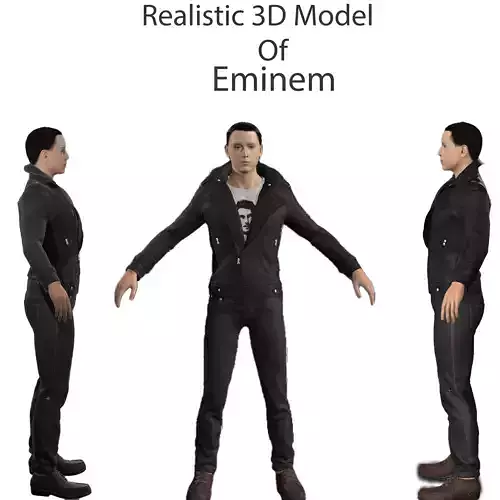 Eminem Low-poly 3D model