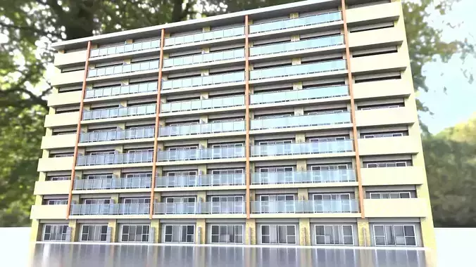 Japanese Apartment 3D model