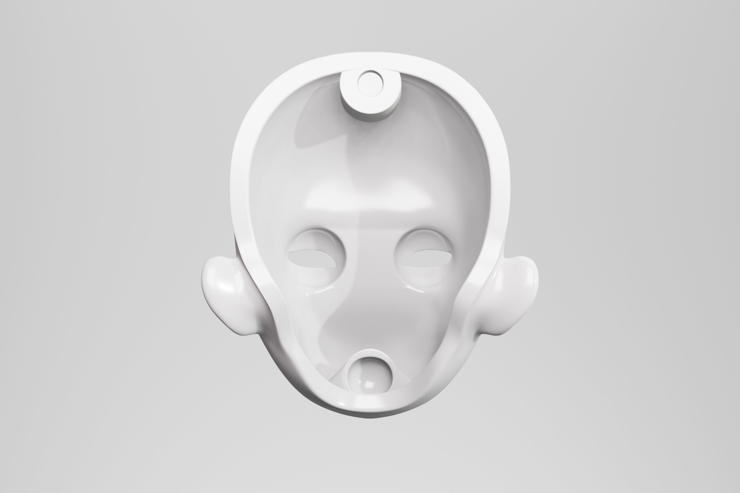 BJD doll 3D doll head model AT001 3D print model_3