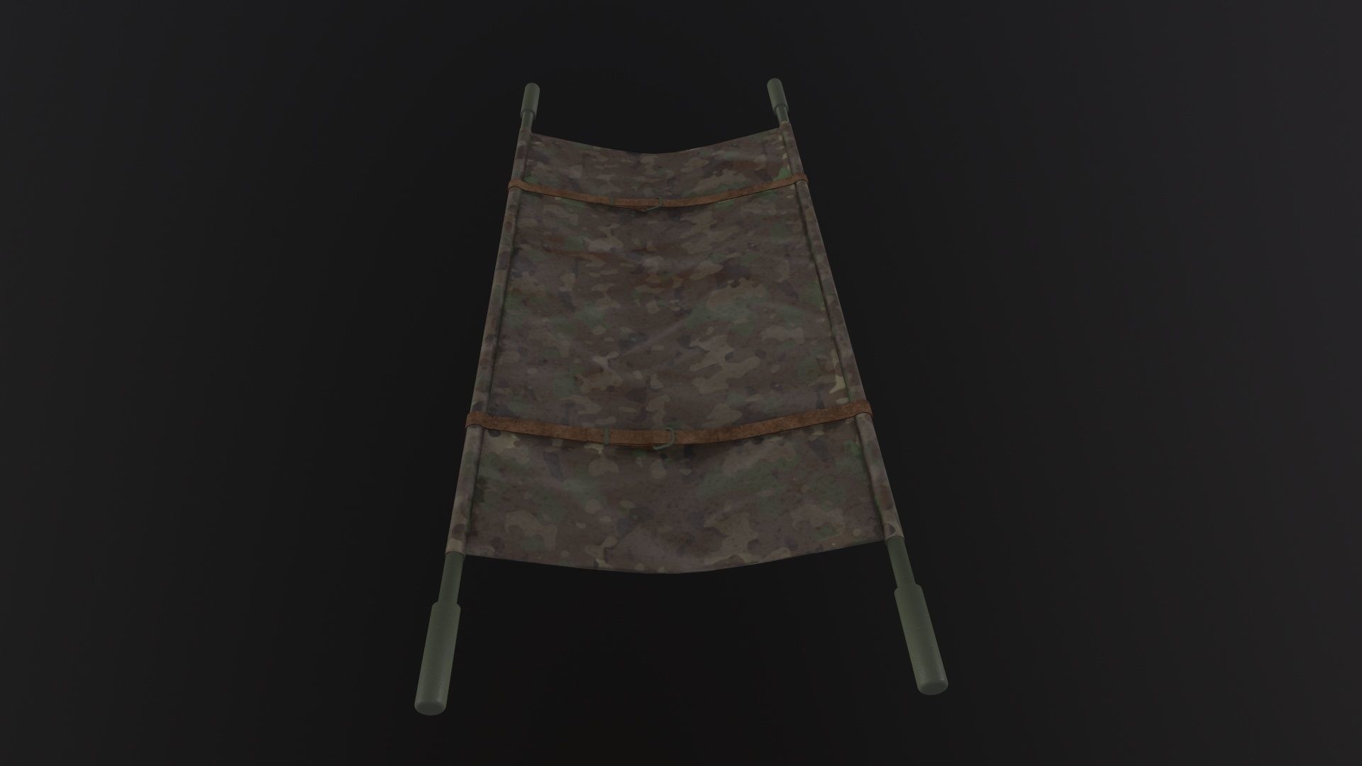 Military Stretcher 3D Model Low-poly 3D model_3