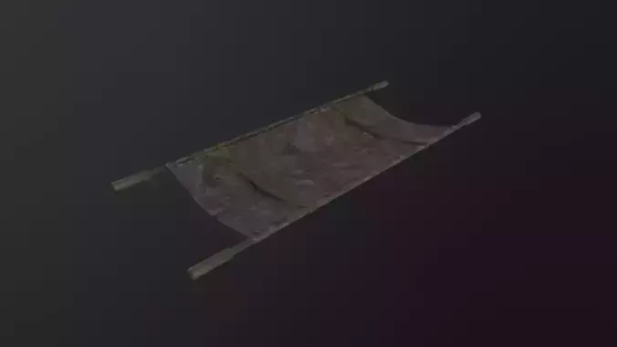 Military Stretcher 3D Model Low-poly 3D model Military Stretcher 3D Model Low-poly 3D model