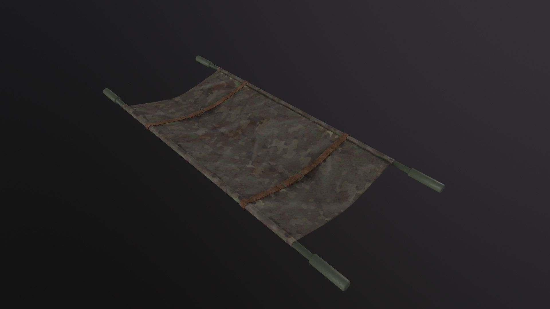 Military Stretcher 3D Model Low-poly 3D model_4