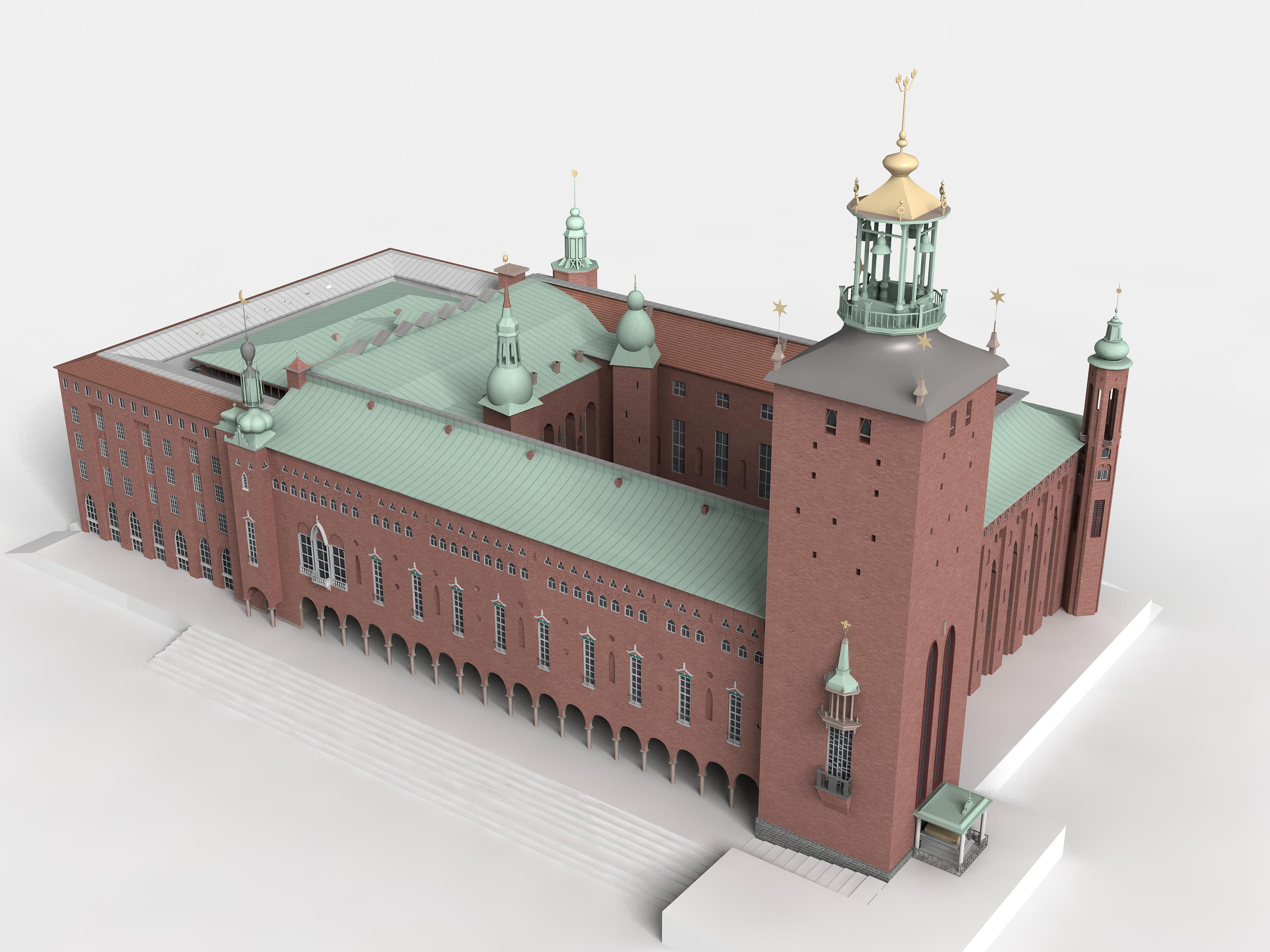 Stockholm City Hall 3D model_5