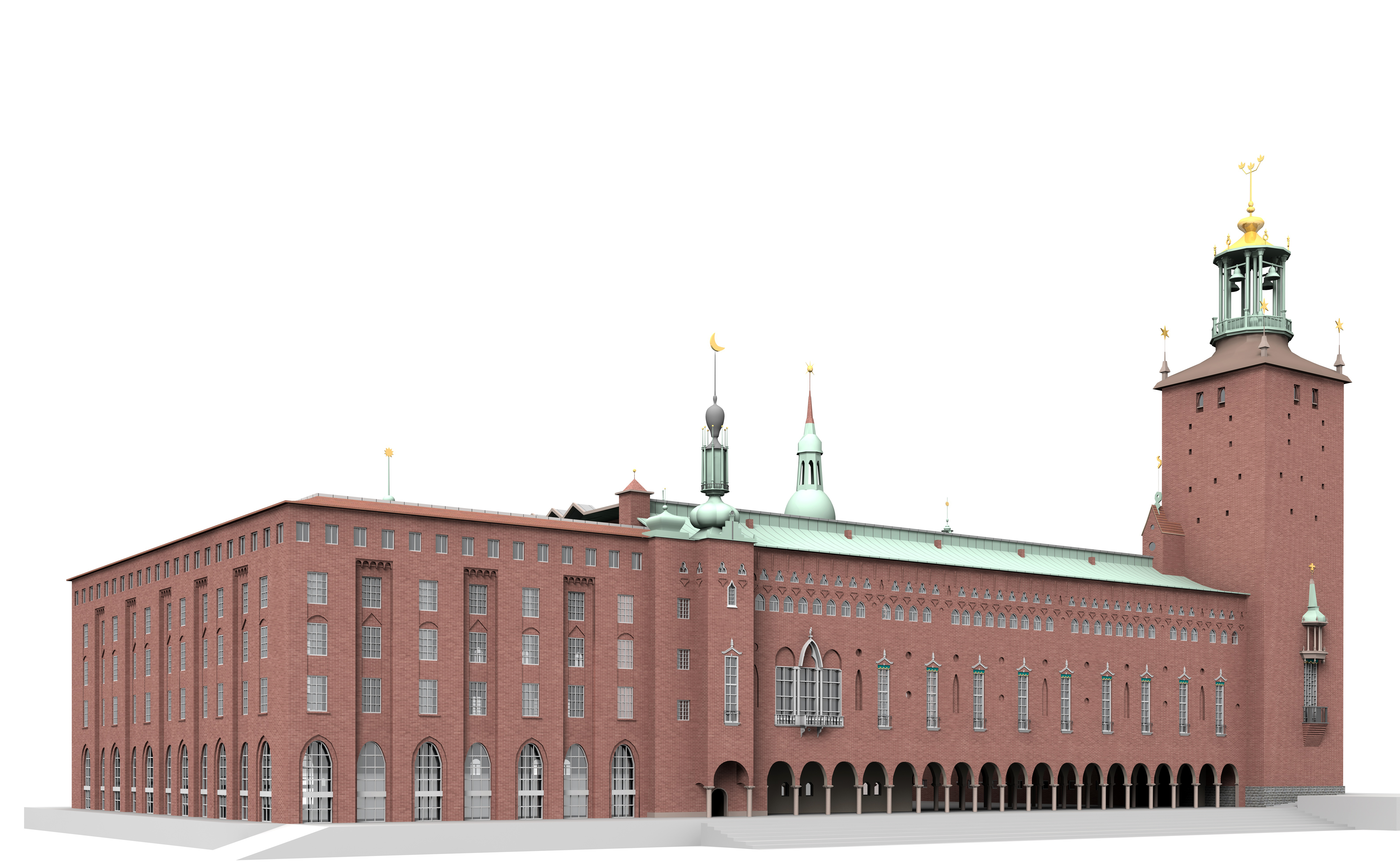 Stockholm City Hall 3D model_9