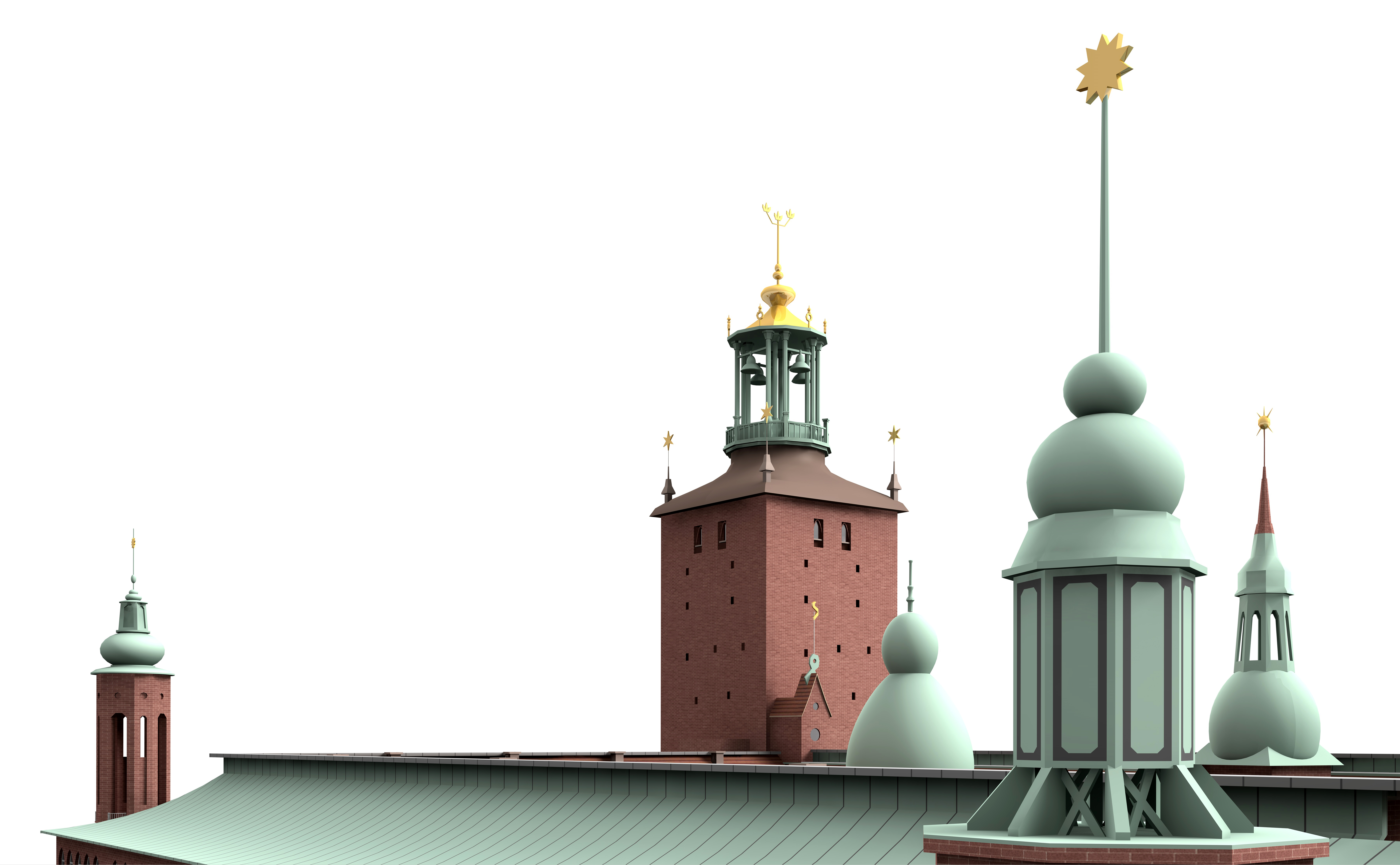 Stockholm City Hall 3D model_8