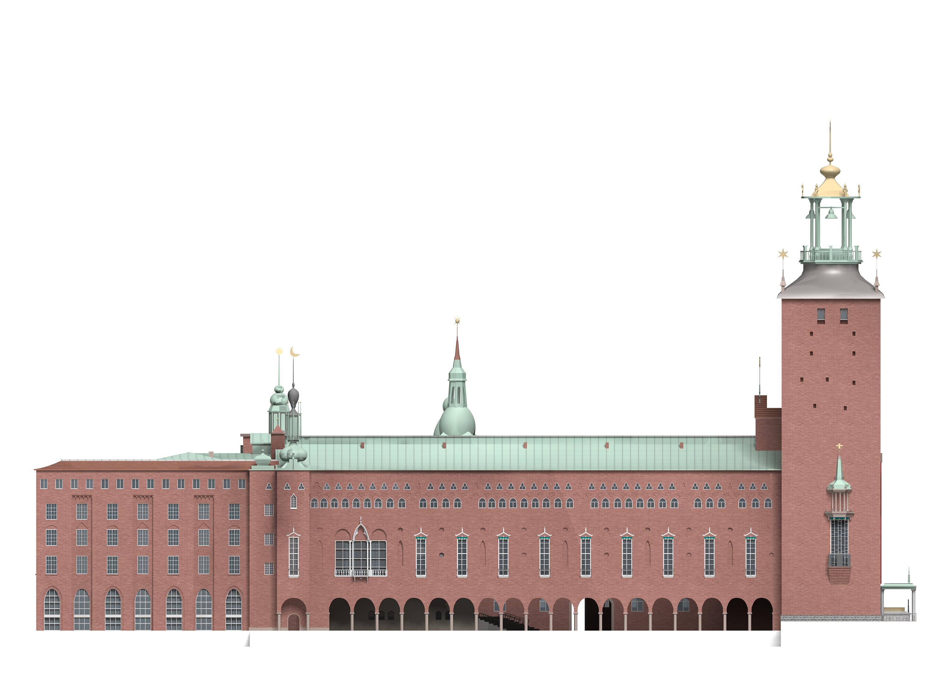 Stockholm City Hall 3D model_11