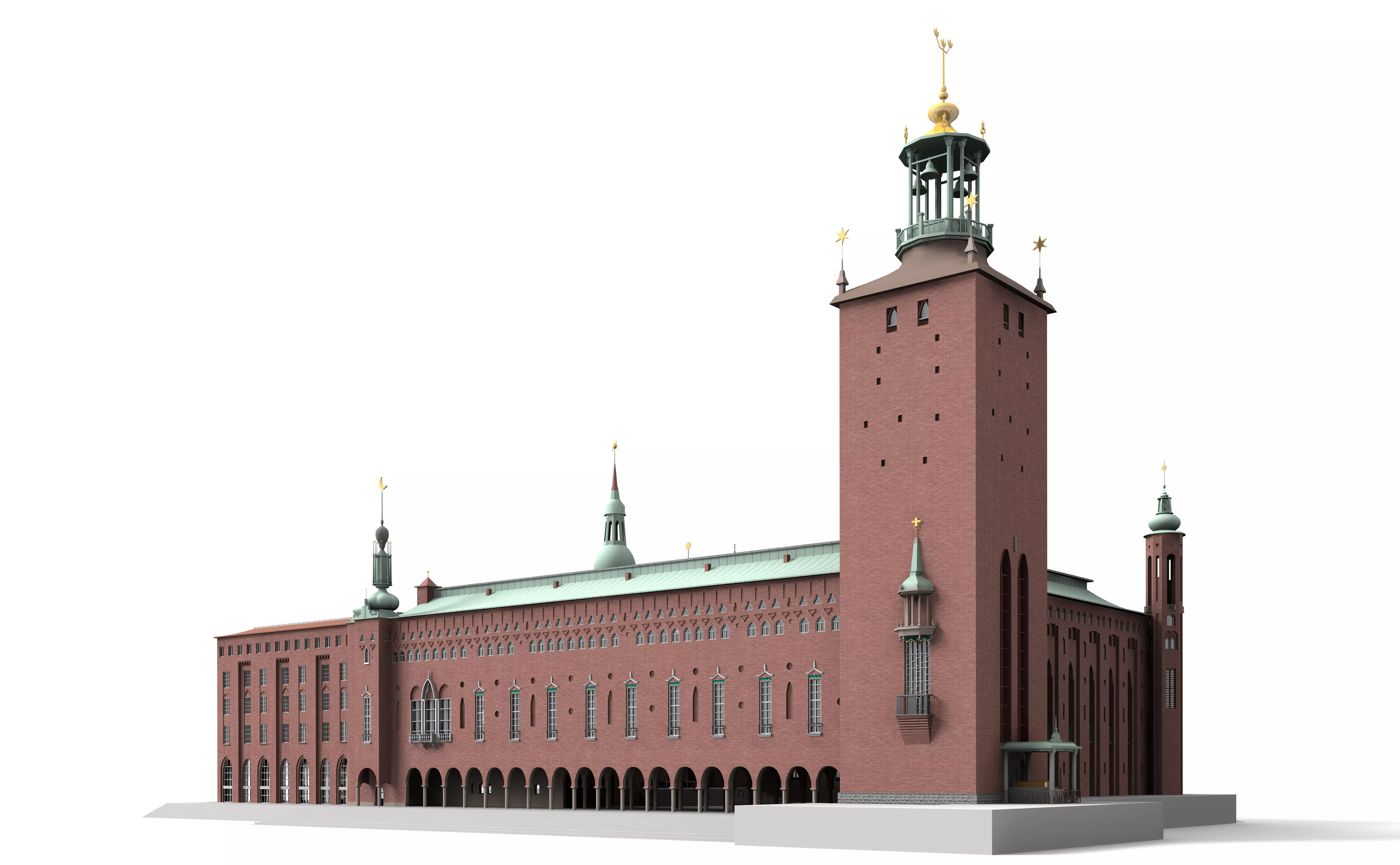 Stockholm City Hall 3D model_0