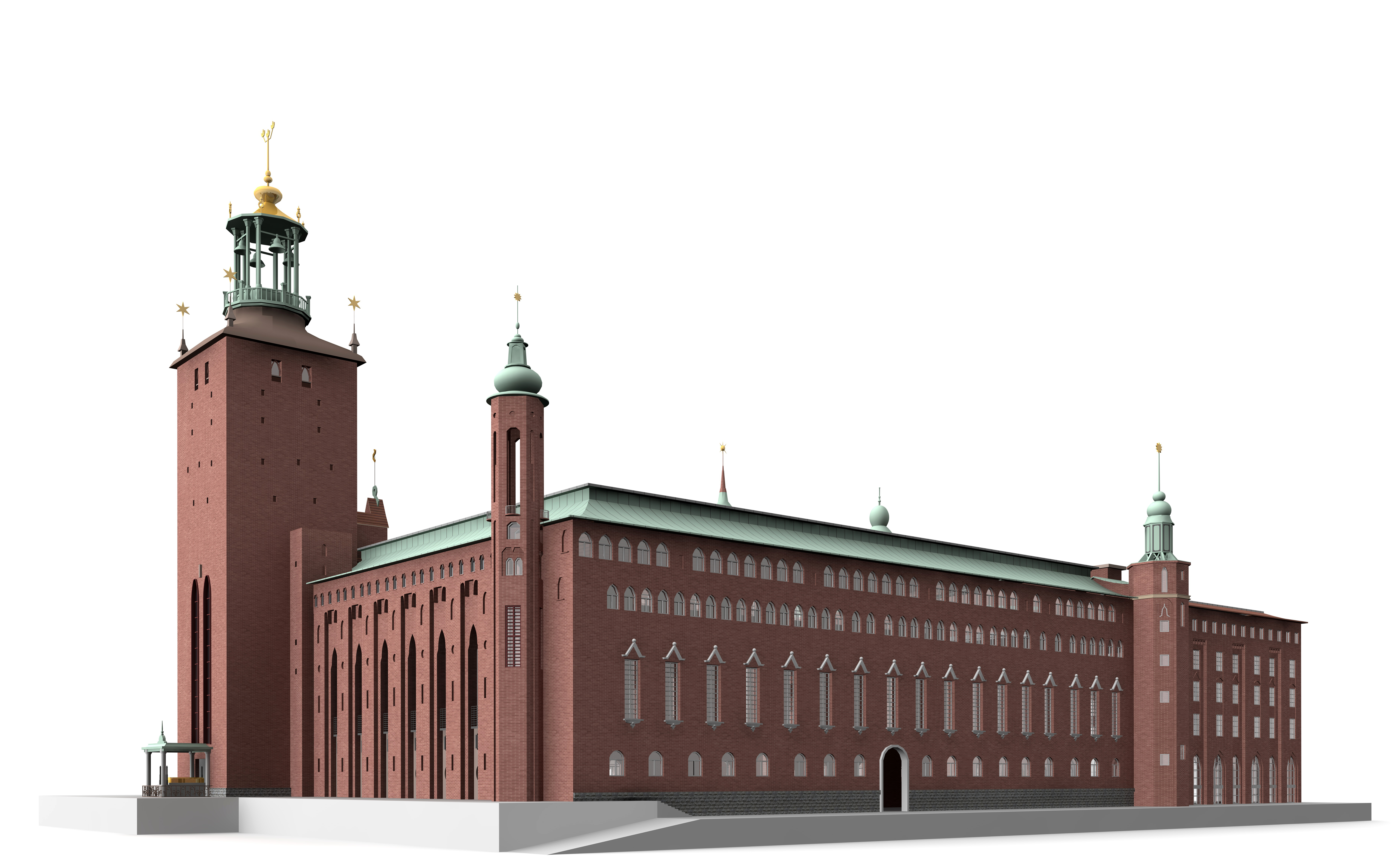 Stockholm City Hall 3D model_4