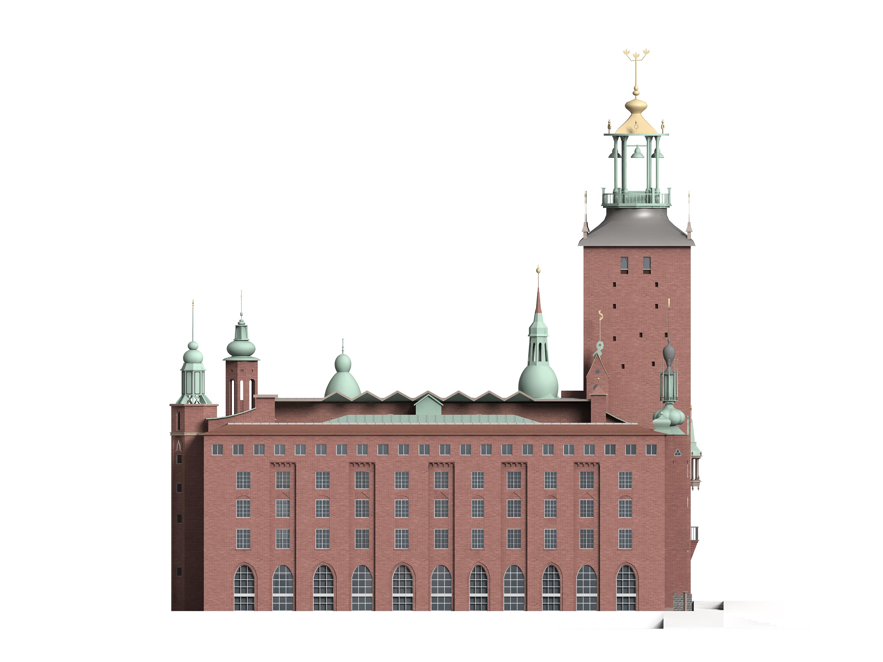 Stockholm City Hall 3D model_7