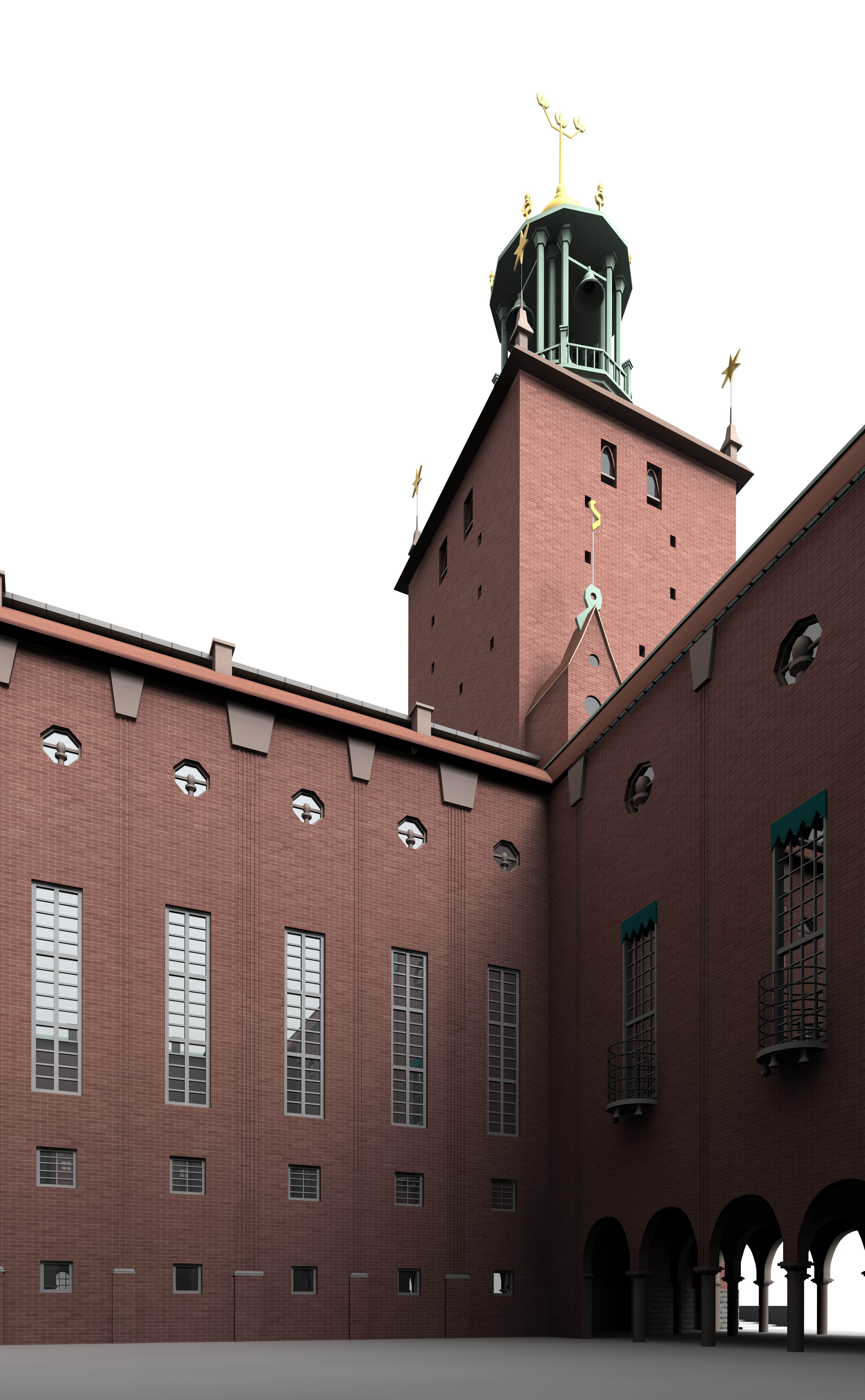 Stockholm City Hall 3D model_3