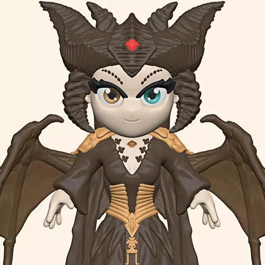 Lilith Chibi Diablo 4 3D print model