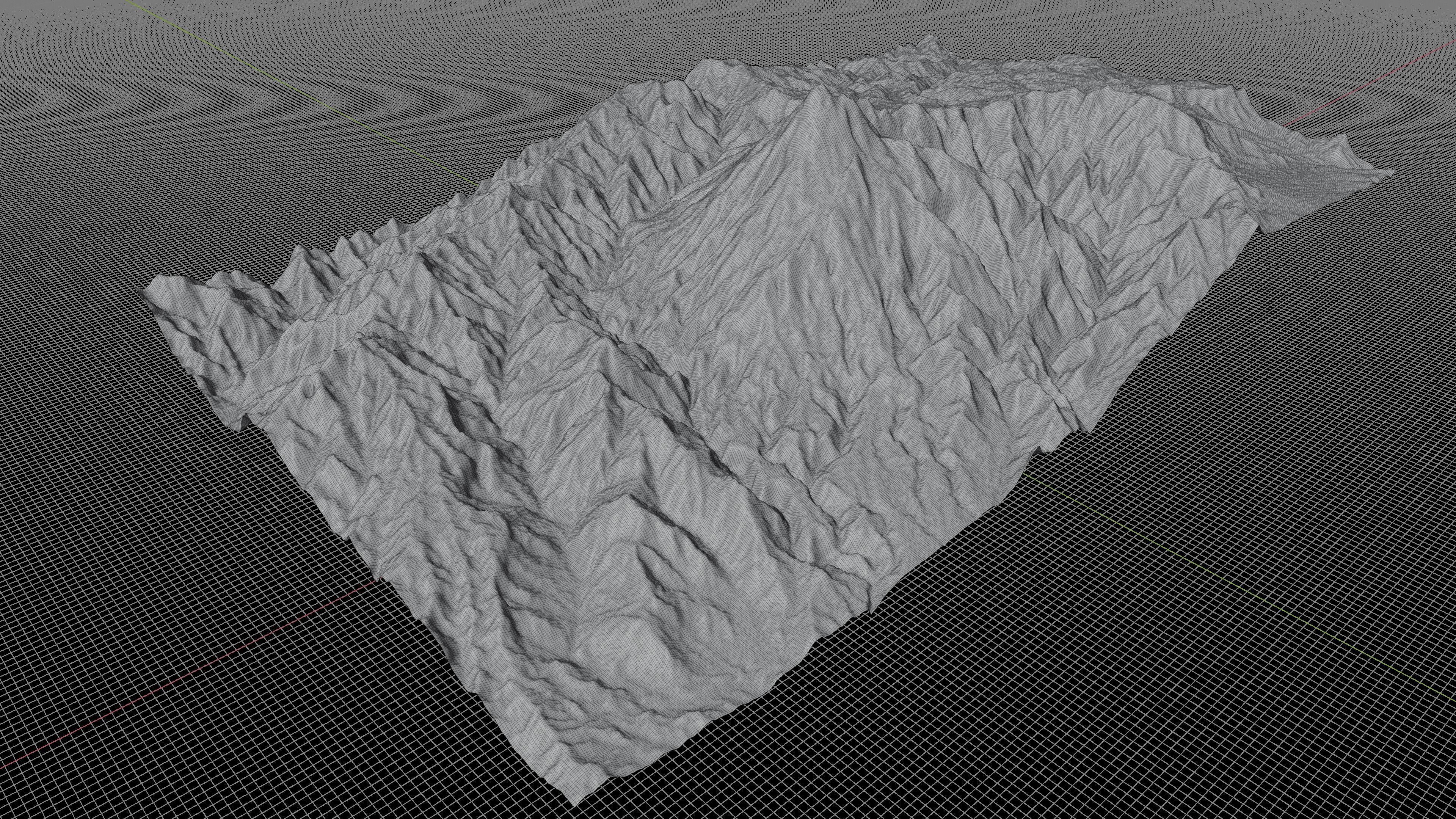 Volcan Tajumulco 3d terrain 3D model_1