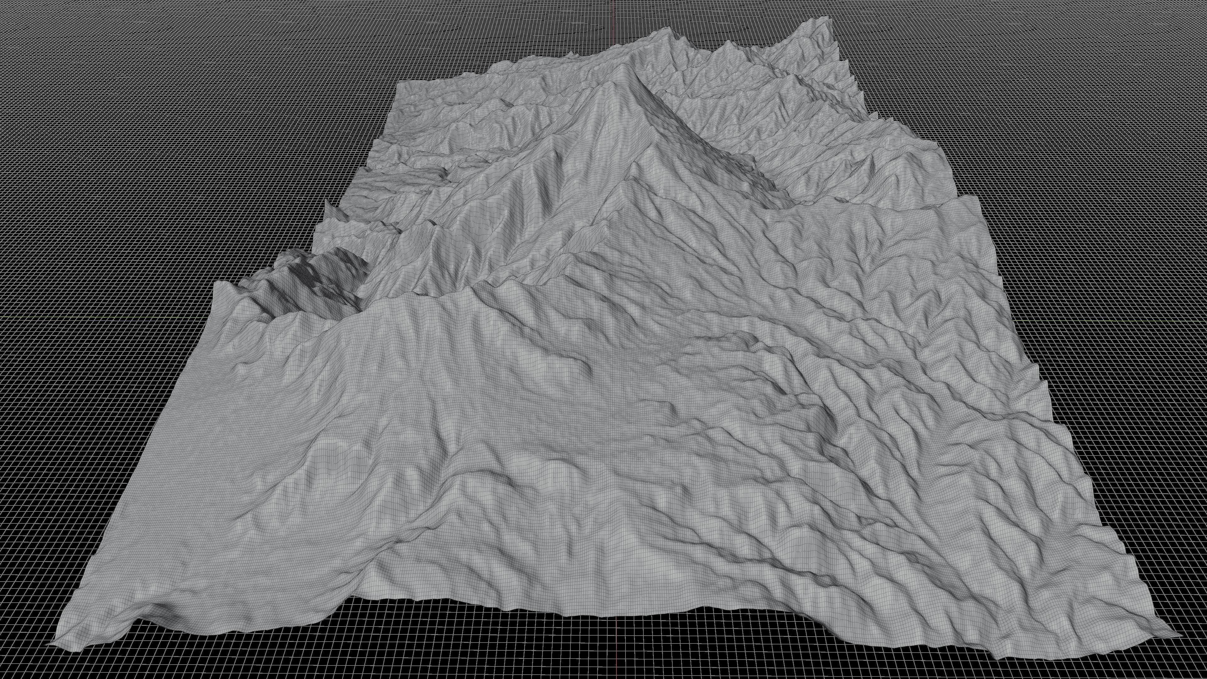 Volcan Tajumulco 3d terrain 3D model_2