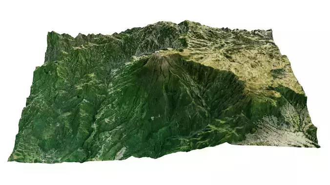 Volcan Tajumulco 3d terrain 3D model