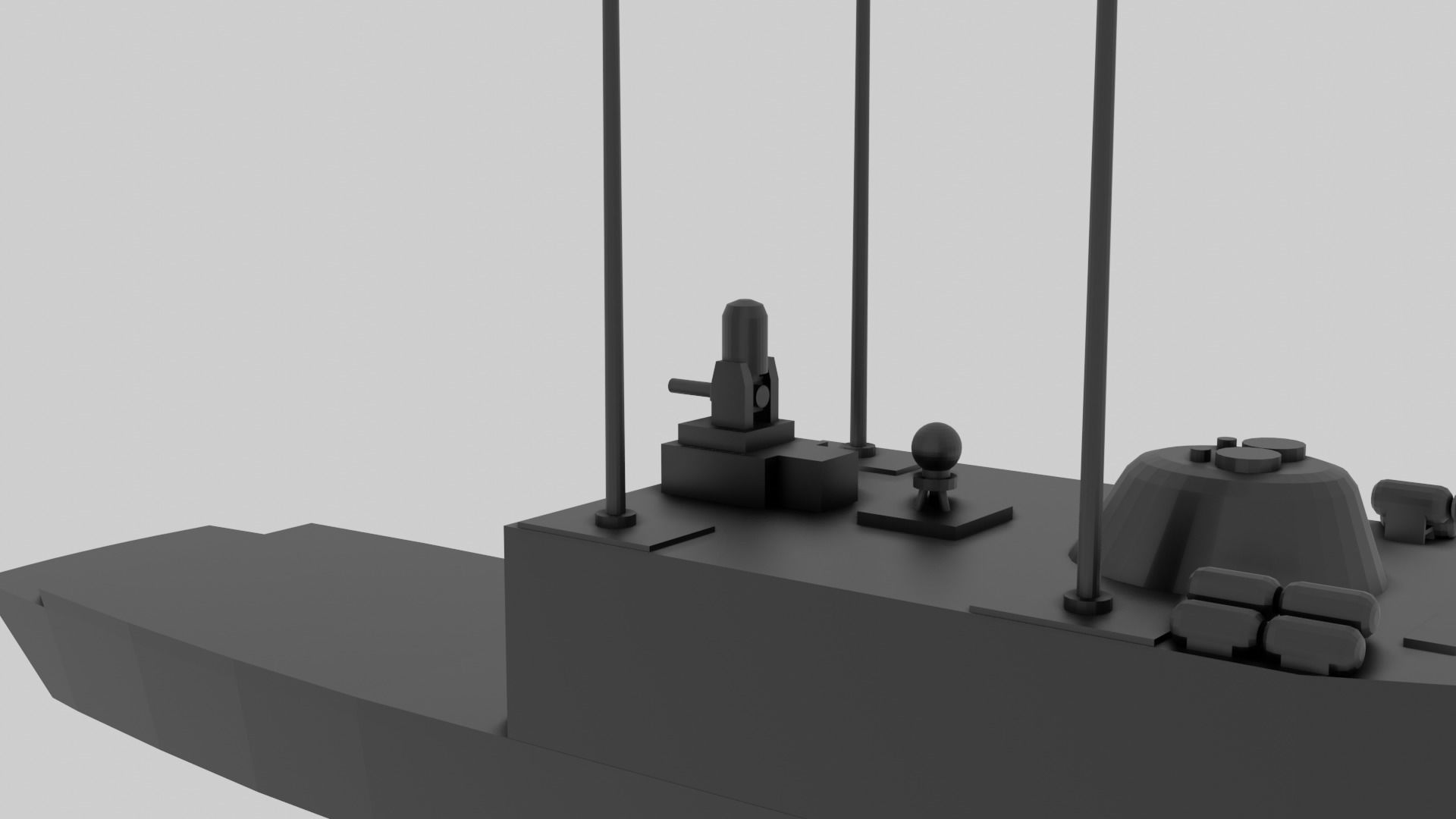 USS Oliver Hazard Perry - Model for small scale printing 3D print model_10