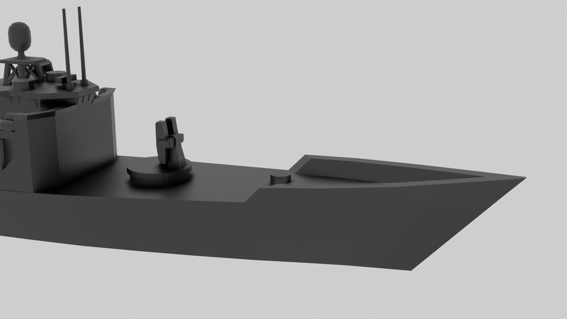 USS Oliver Hazard Perry - Model for small scale printing 3D print model_3