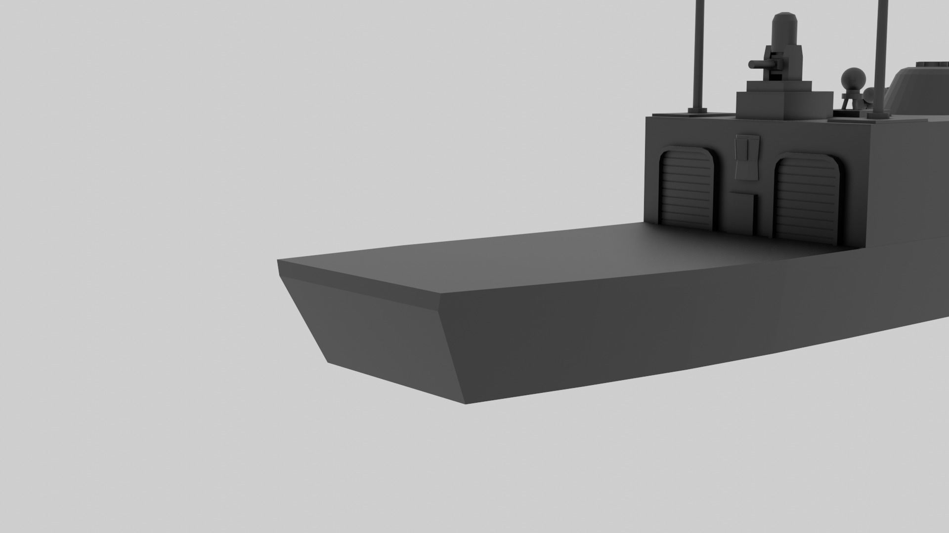 USS Oliver Hazard Perry - Model for small scale printing 3D print model_18