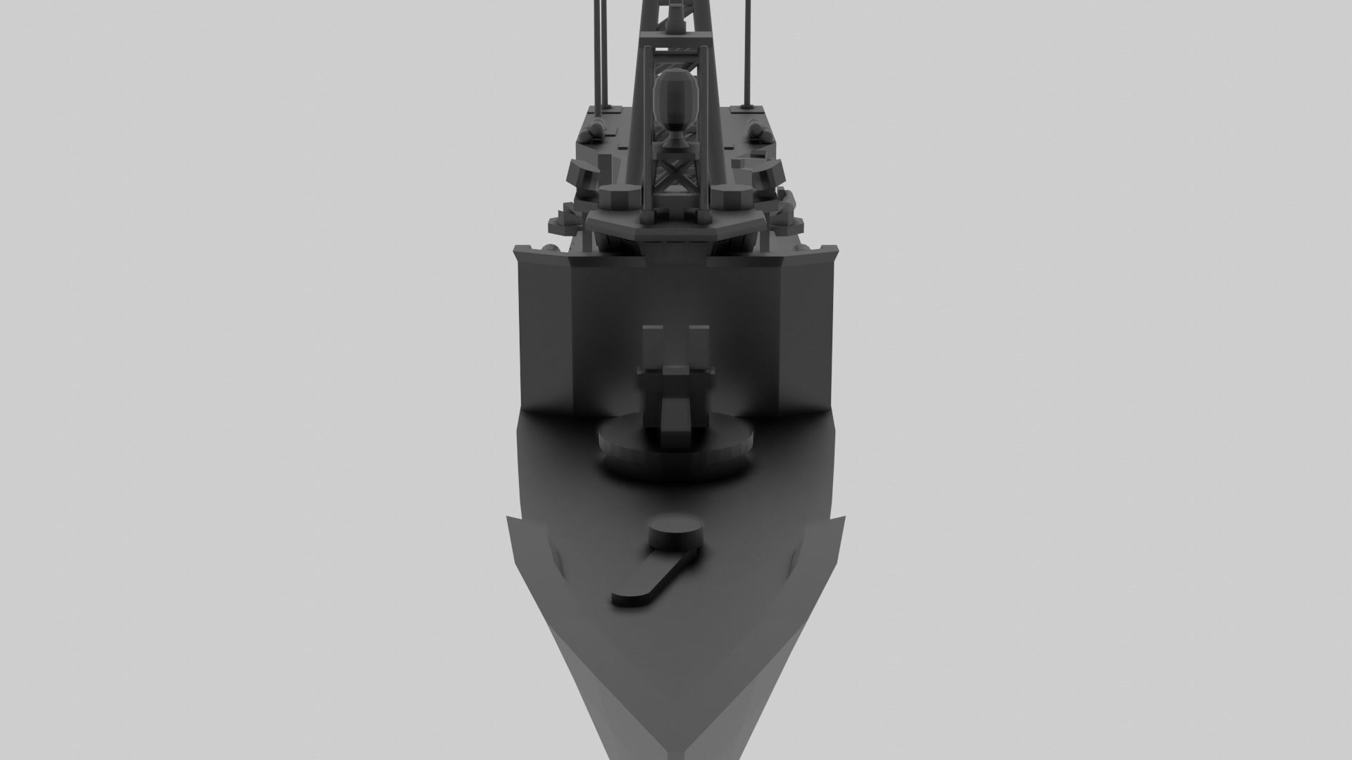 USS Oliver Hazard Perry - Model for small scale printing 3D print model_17