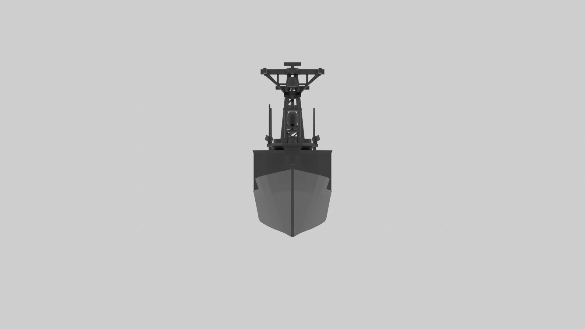 USS Oliver Hazard Perry - Model for small scale printing 3D print model_16