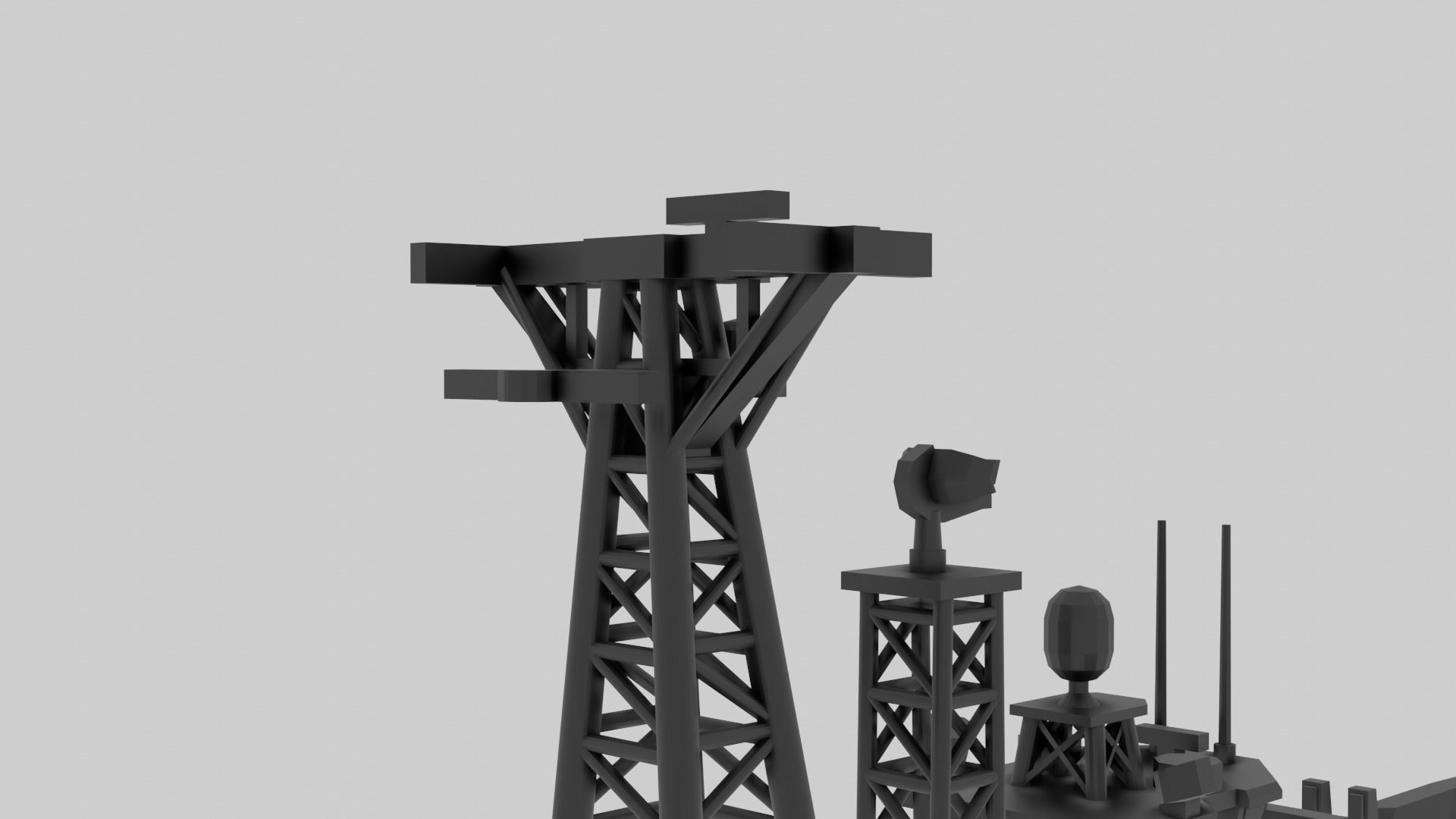 USS Oliver Hazard Perry - Model for small scale printing 3D print model_7