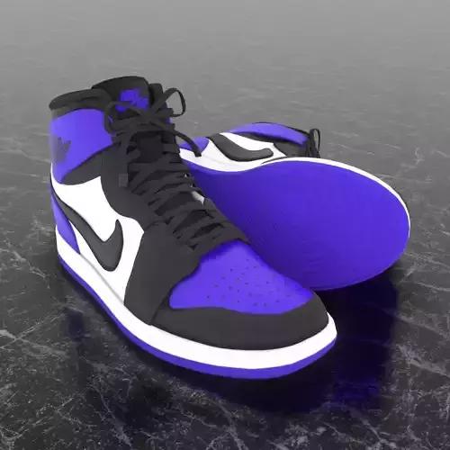 NIKE 3D SHOES - AIR JORDAN BLUE