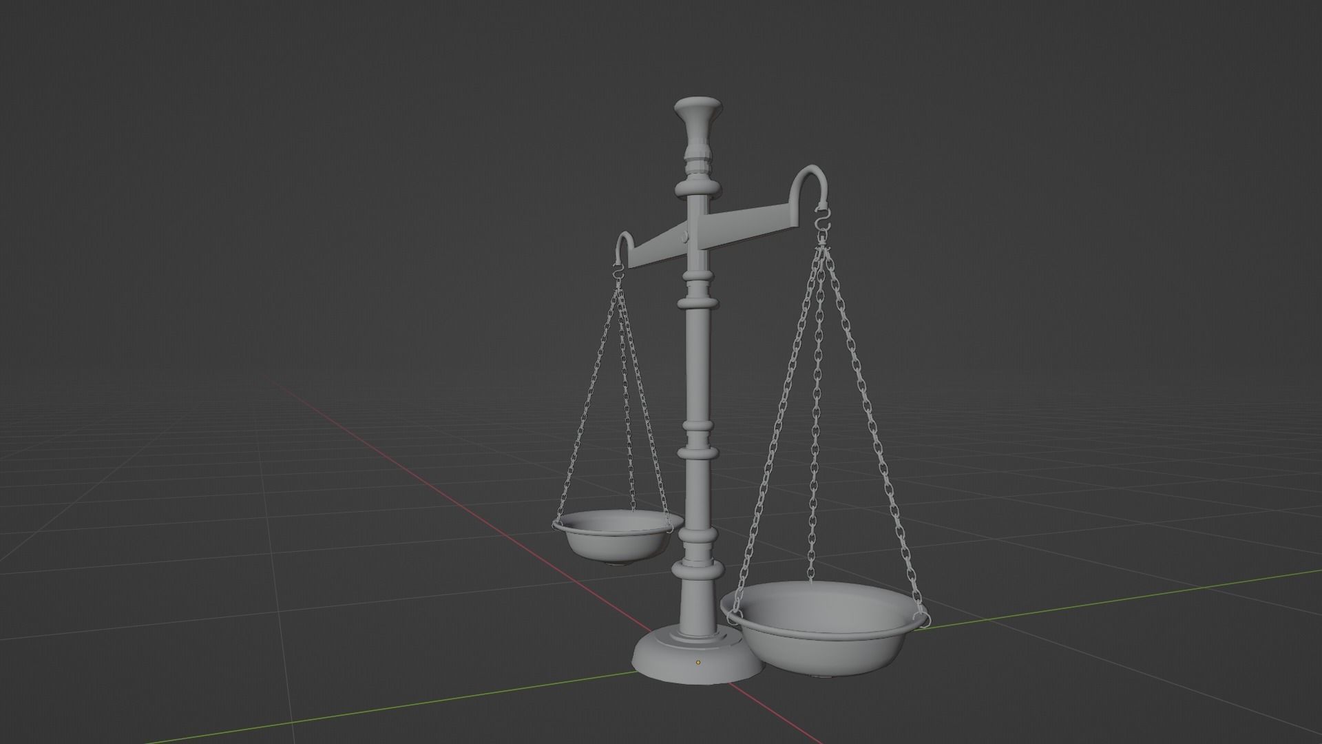 WEIGHING SCALE - TARAJU Low-poly 3D model_8