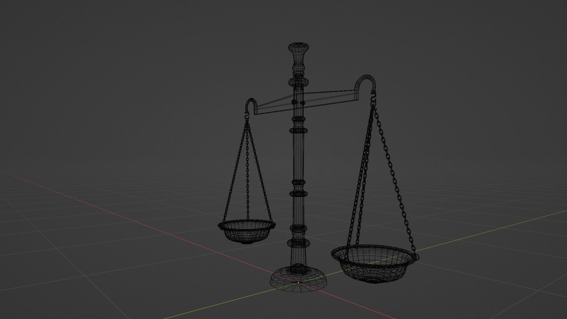 WEIGHING SCALE - TARAJU Low-poly 3D model_9