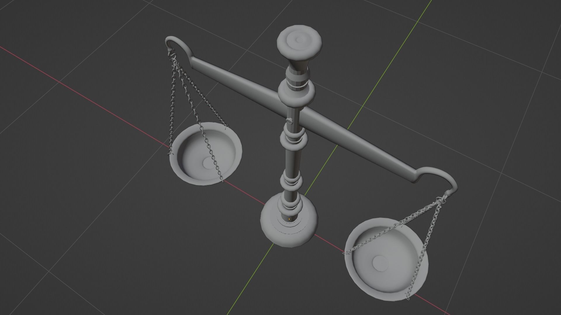 WEIGHING SCALE - TARAJU Low-poly 3D model_12
