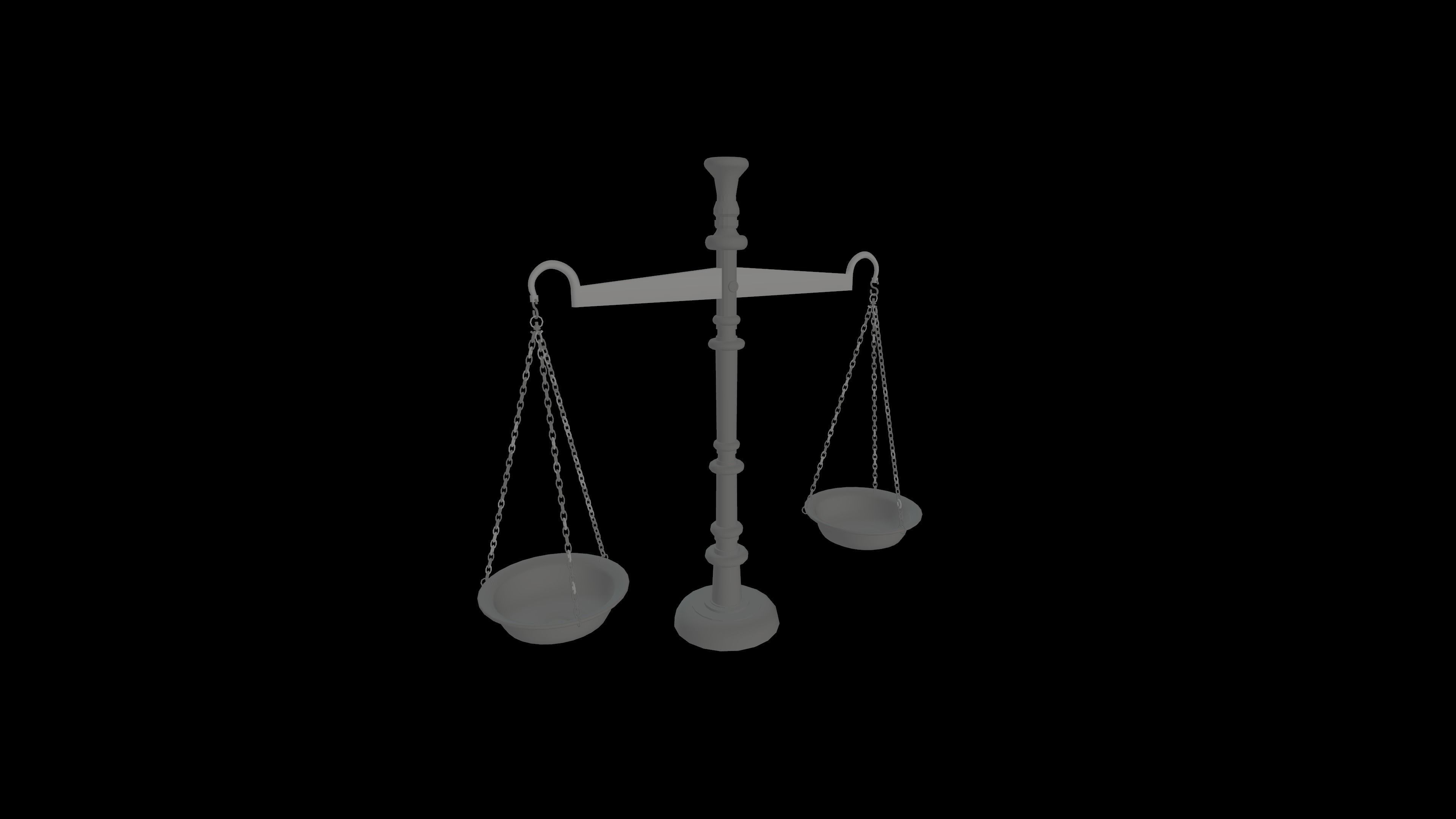 WEIGHING SCALE - TARAJU Low-poly 3D model_4