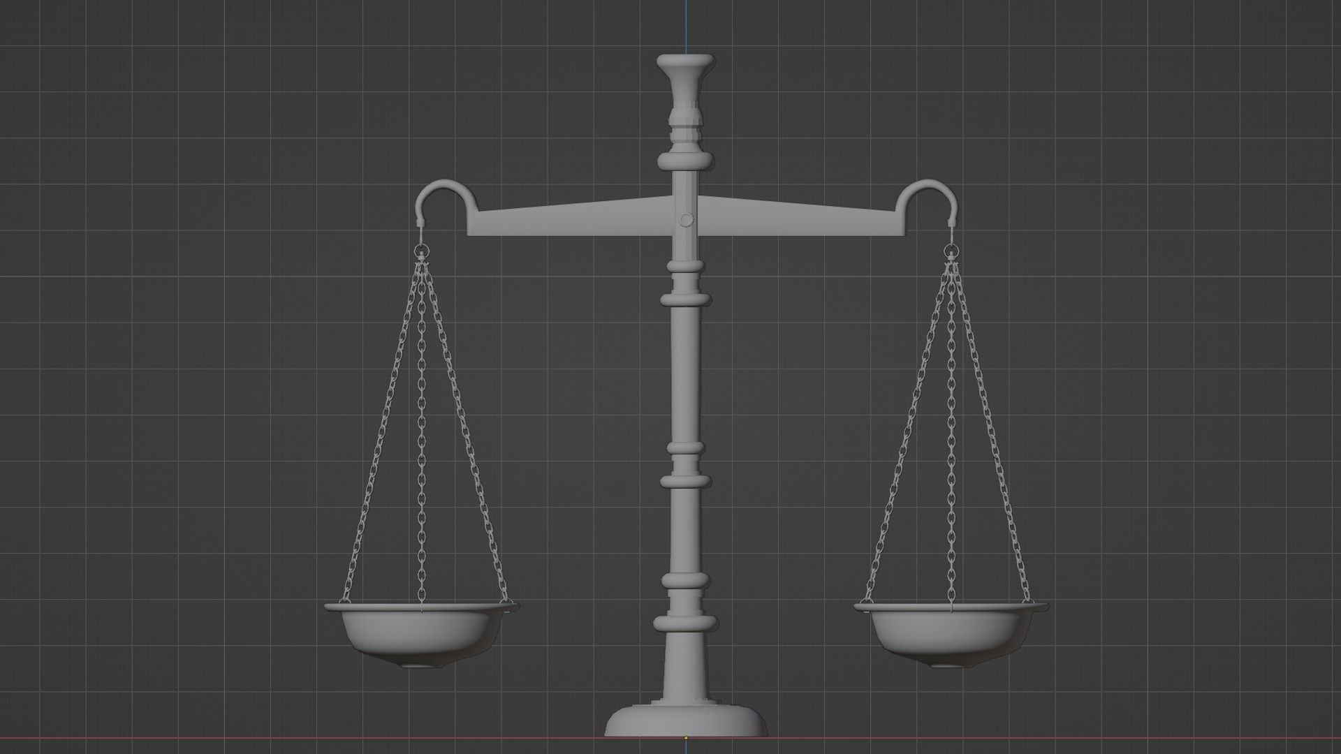 WEIGHING SCALE - TARAJU Low-poly 3D model_15