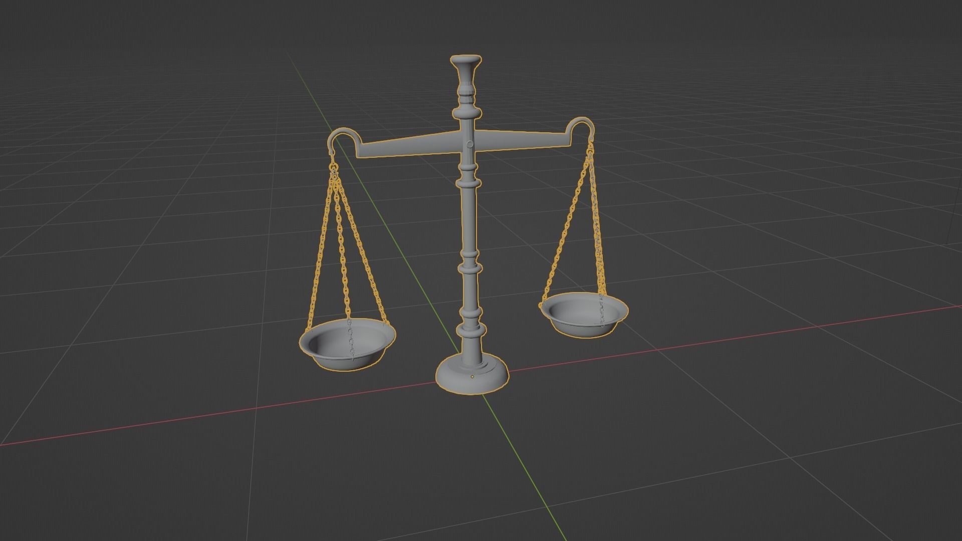 WEIGHING SCALE - TARAJU Low-poly 3D model_6