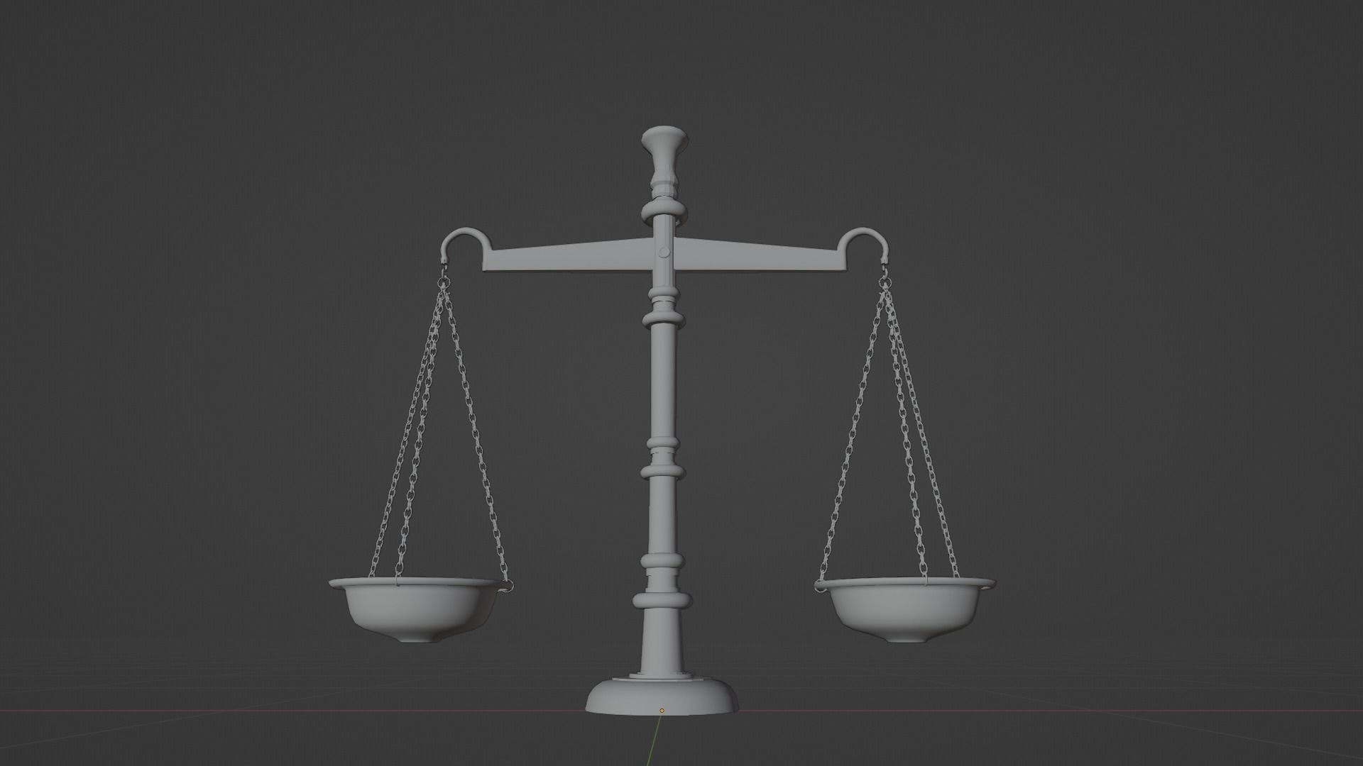 WEIGHING SCALE - TARAJU Low-poly 3D model_14