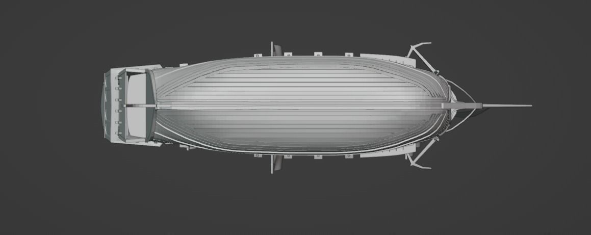 Fully 3D Printable Pirate Ship 3D print model_6