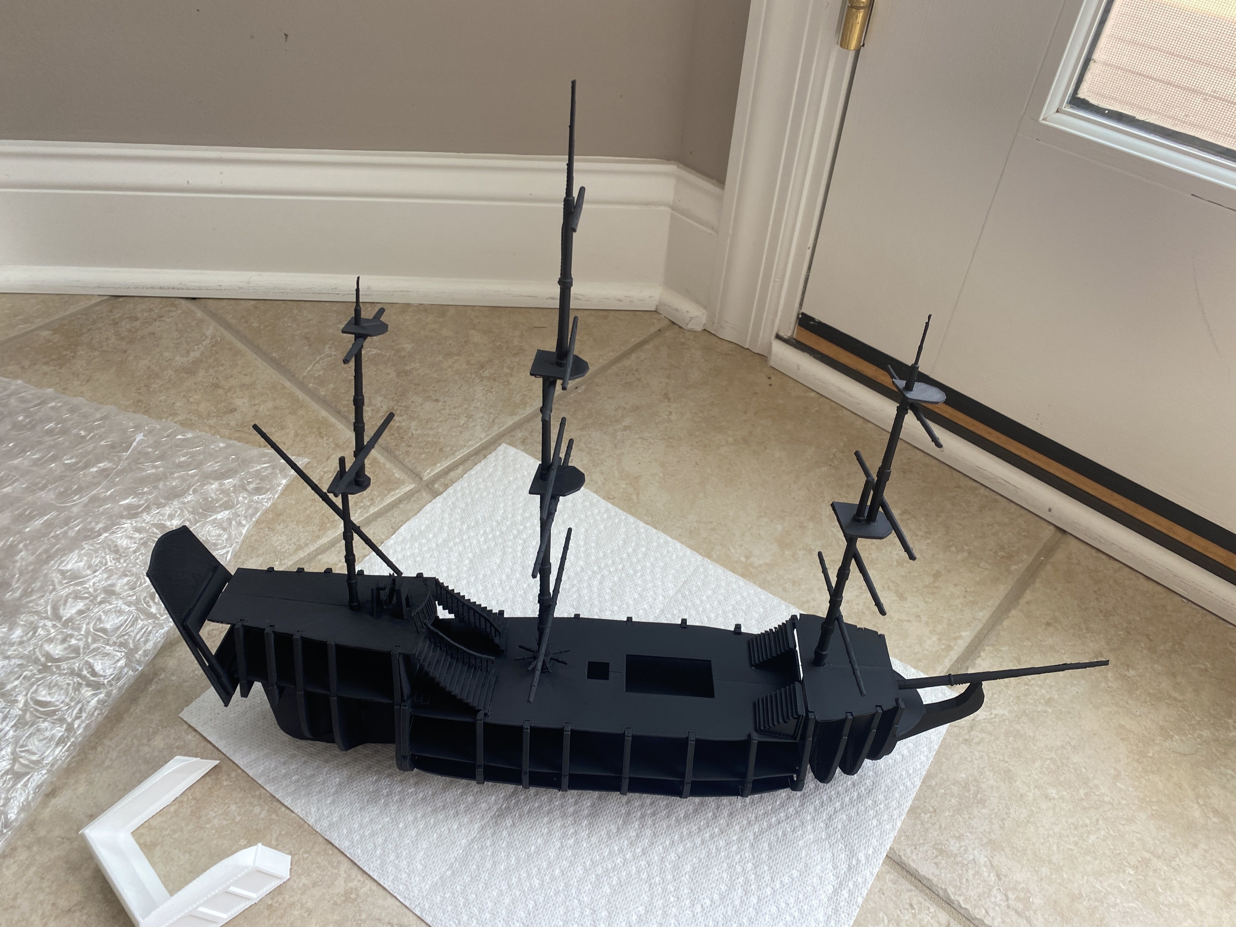 Fully 3D Printable Pirate Ship 3D print model_15