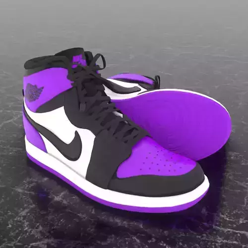 NIKE 3D SHOES - AIR JORDAN PURPLE