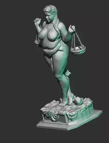 Libra goddess sculpture