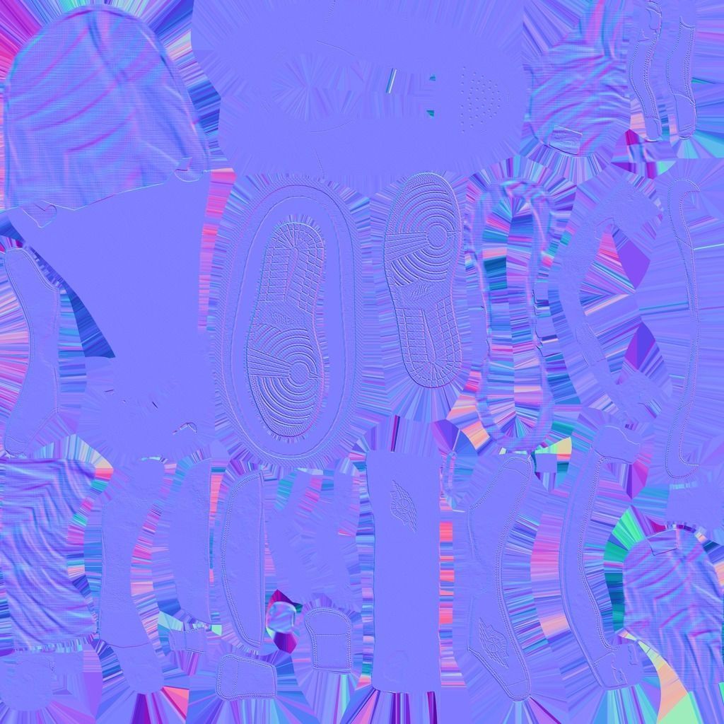 NIKE 3D SHOES - AIR JORDAN GREEN Low-poly 3D model_14