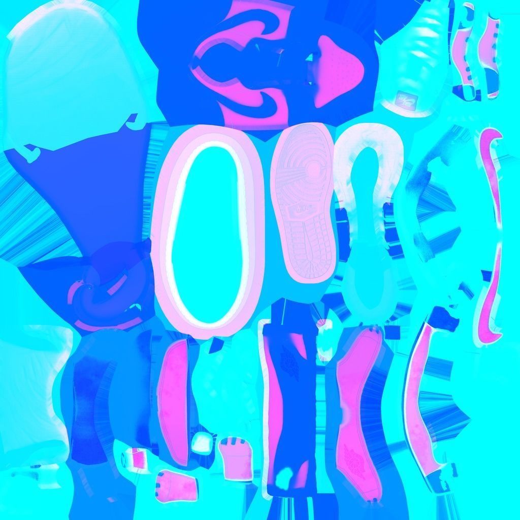 NIKE 3D SHOES - AIR JORDAN GREEN Low-poly 3D model_13