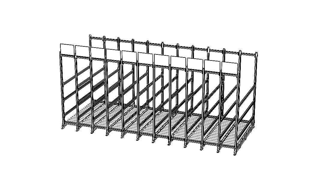 Roller Storage Station 3D model_2