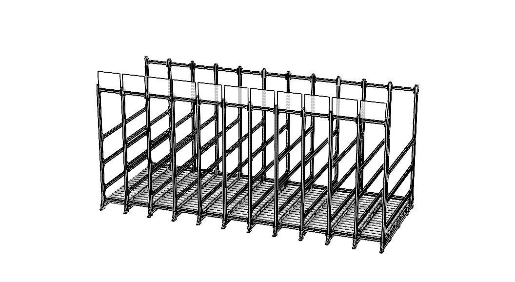 Roller Storage Station 3D model_3