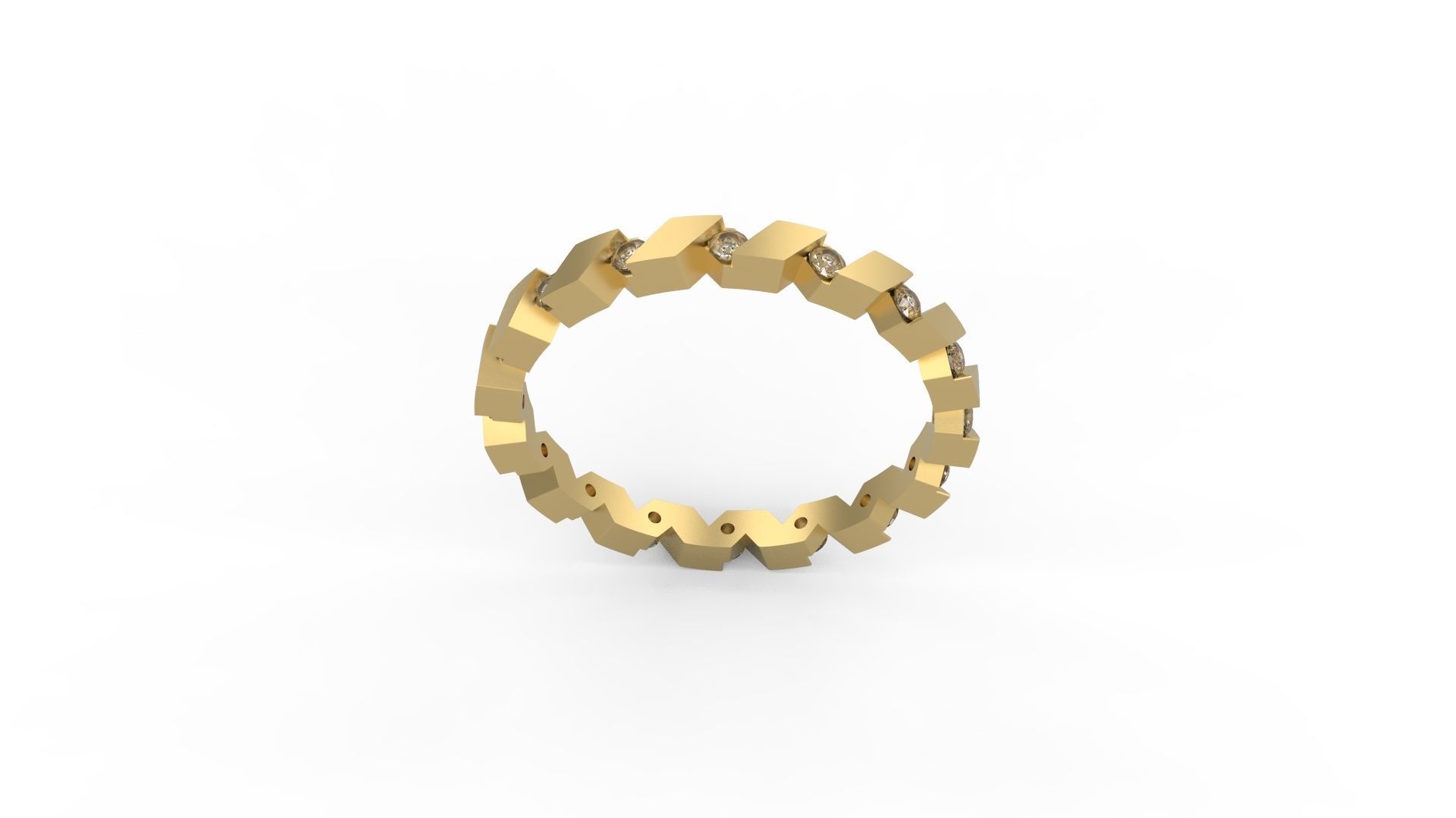 Minimalist Ring 536 3D print model_3