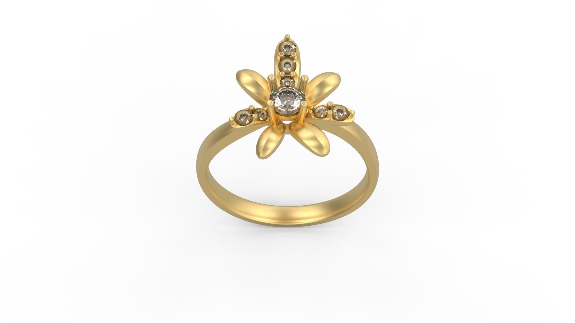 Minimalist Ring 535 3D print model_3