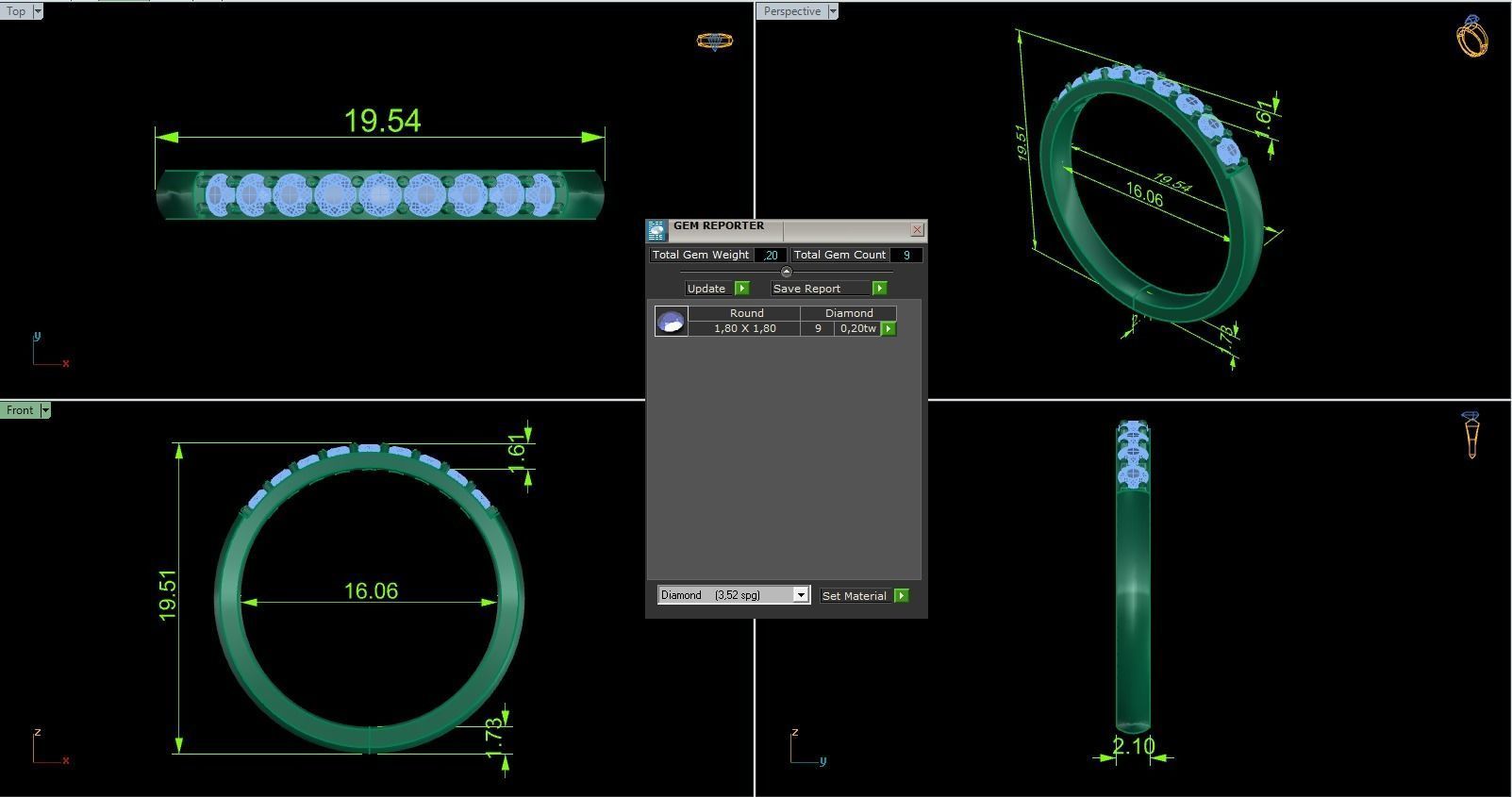 Minimalist Ring 532 3D print model_5