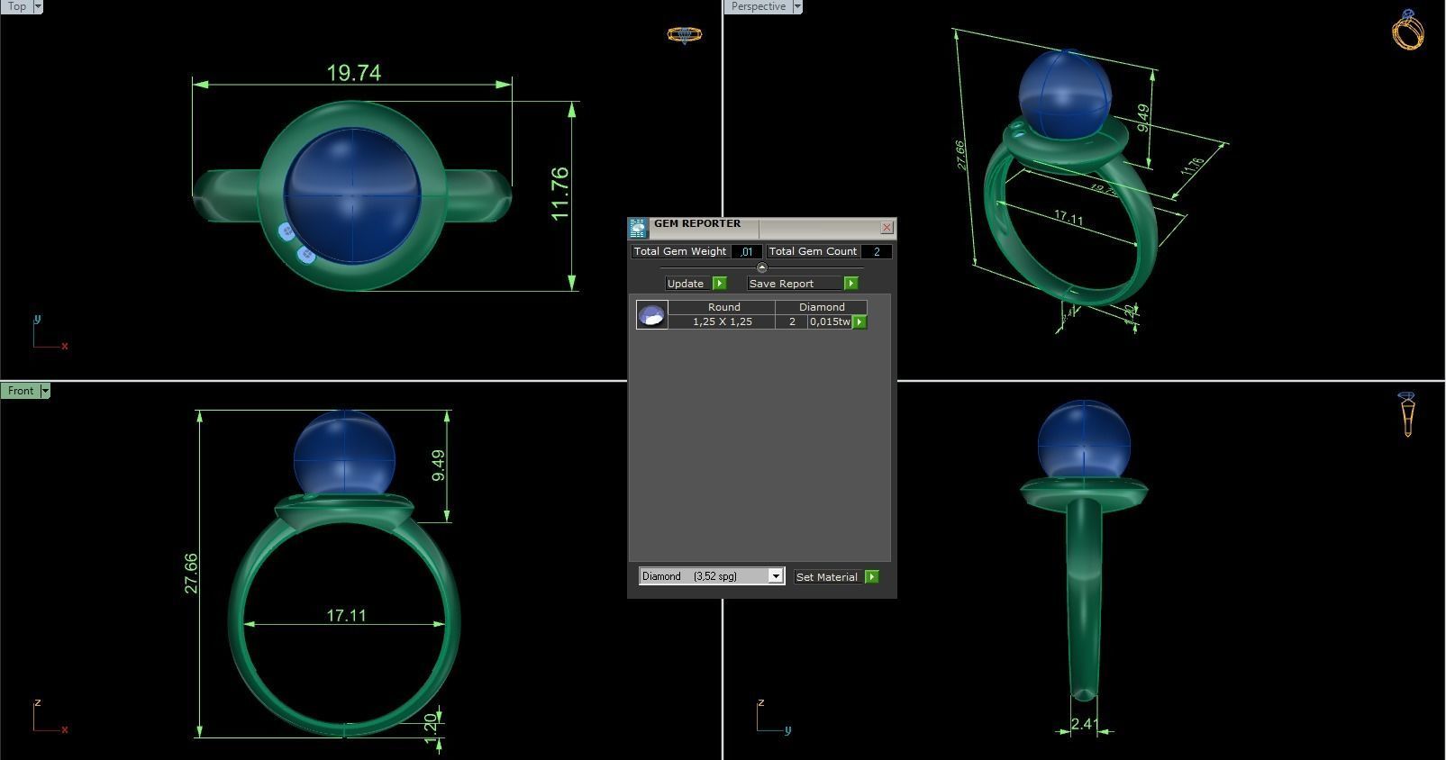 Minimalist Ring 529 3D print model_8