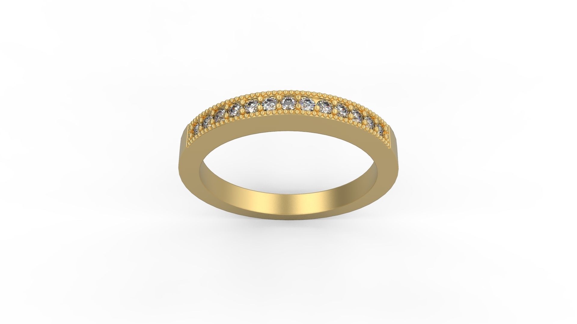 Minimalist Ring 555 3D print model_3