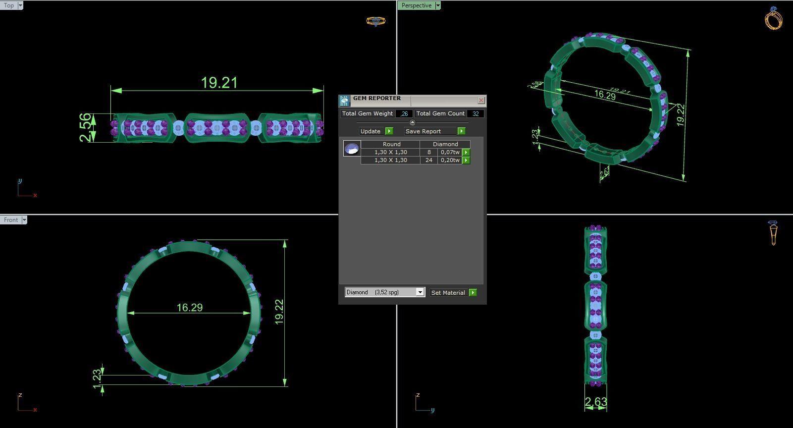Minimalist Ring 523 3D print model_5