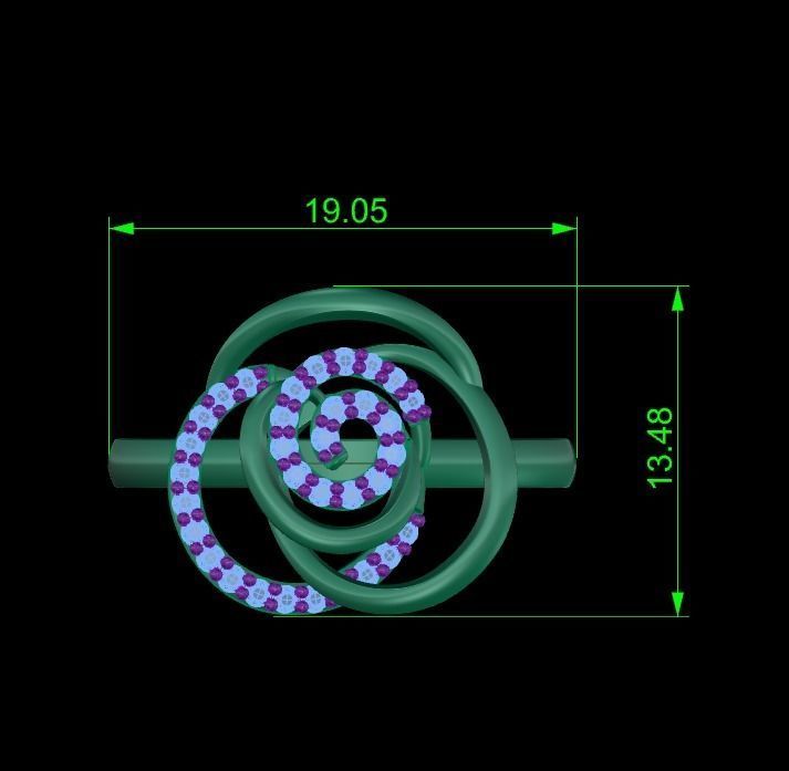 Minimalist Ring 551 3D print model_5