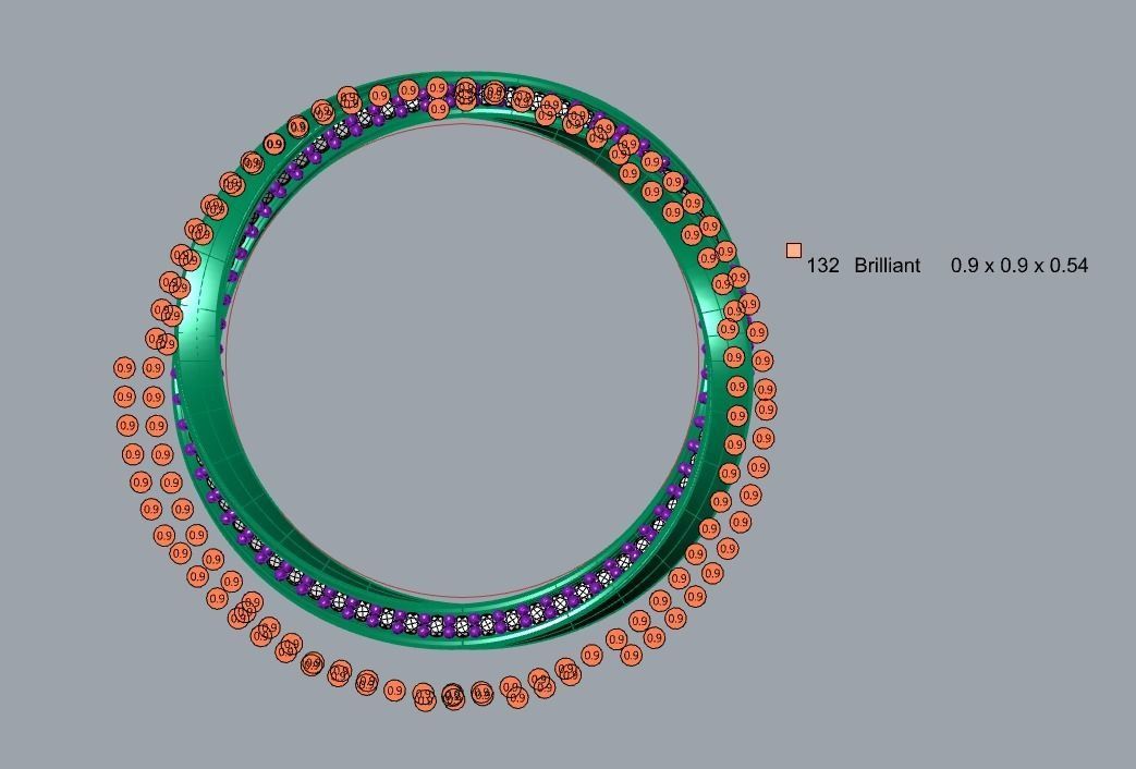 Minimalist Ring 521 3D print model_6