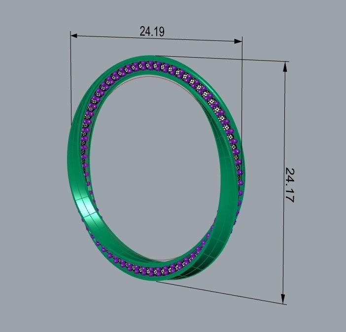 Minimalist Ring 521 3D print model_9