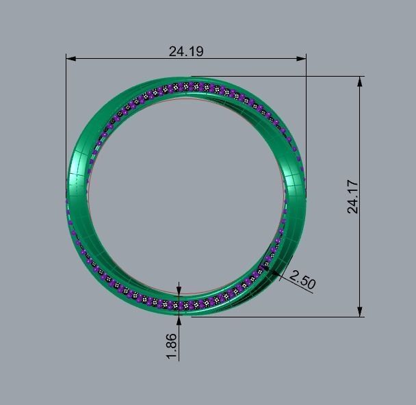 Minimalist Ring 521 3D print model_13